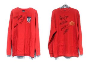 England 1966 World Cup Autographed Replica Shirts