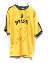 Brazil 1970 Signed Shirt