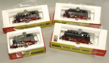 Fleischmann HO Gauge Four Tank Locomotives