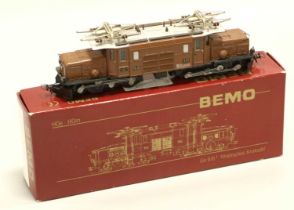 Bemo HOe/HOm Gauge 1255 RhB Ge 6/6 Crocodile Locomotive 414