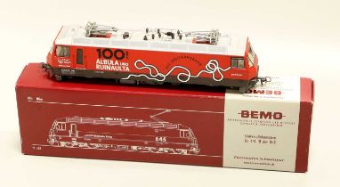 Bemo HOe/HOm Gauge 1259 RhB Ge 4/4 III Albula Jubilaumlok Locomotive