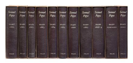 Pepys (Samuel). The Diary of Samuel Pepys, Volumes I to XI The Folio Society, 2003, numbered limited