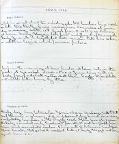 Cavendish Bentinck (F.) An interesting manuscript diary covering the period March 25th to December