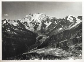 Vittorio Sella [1859-1943]. Alpine Ranges, six large format silver print photographs of the Monte