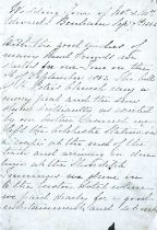 Lake District Honeymoon. Wedding Tour of Mr & Mrs Edward Benham, Sept. 7th, 1852. A manuscript