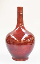 A Chinese sang-de-boeuf bottle vase, 37cm high