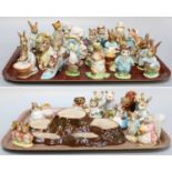 Beswick Beatrix Potter Figures, all BP-3a/b or c, including 'Amiable Guinea-Pig', 'Anna Maria' '