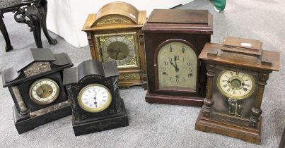 A Potts & Sons Fusse Wall Timepiece, German Quarter Striking table clock, chiming table clocks,