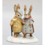 Beswick Beatrix Potter 'Two Gentleman Rabbits', model No. P4210, BP-11a, with box Provenance: A