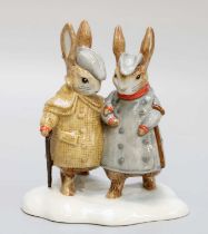 Beswick Beatrix Potter 'Two Gentleman Rabbits', model No. P4210, BP-11a, with box Provenance: A