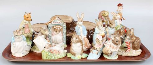 Beswick Beatrix Potter Figures, all with the Royal Albert Backstamp including 'The Christmas