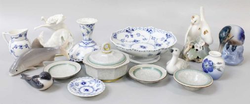 A Small Quantity of Royal Copenhagen Models and Other Items, and a small German model group of