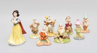Royal Doulton Disney's "Snow White and the Seven Dwarfs", limited edition set 1348/2000, with a
