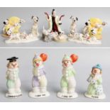 Royal Doulton Disney's "101 Dalmatians" Figures, including: 'Cruella De Vil', DM1, 'Lucky and