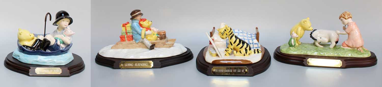 Royal Doulton "The Winnie the Pooh Collection" Limited Edition Tableaus, including: 'Going