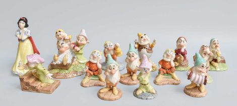 Royal Doulton Disney's "Snow White and the Seven Dwarfs", limited edition set 1260/2000, with a