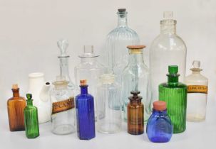 A Quantity of Various Glass Apothercary Jars