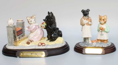 Beswick Beatrix Potter Tableaus: 'Duchess and Ribby', model No. P4983, Millennium limited edition