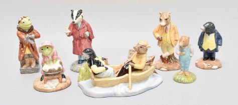 Royal Doulton "The Wind in the Willows" Figures, each limited edition including: 'On the River', '