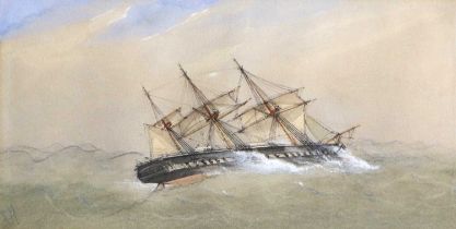 Four 19th Century Watercolours, by H.J Lockley, Manner of Callow, William Joy, Ship, signed RM,