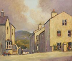 Desmond Turner RUA (1923 - 2011) Irish "Mill Brow, Kirkby Lonsdale" Signed, signed, inscribed and