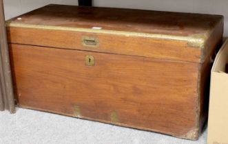 A 19th Century Brass-Mounted Chest, 94cm by 45cm by 44cm