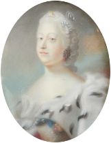 Manner of Carl Gustaf Pilo (1711-1793) Swedish Portrait of Louisa of Great Britain, wife of Frederik