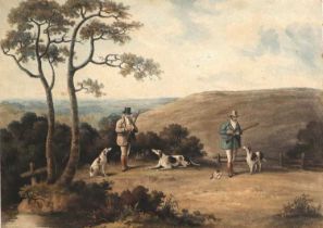 After Dean Wolstenholme (1757–1837) Sportsman and hounds in the field Hand coloured engravings, 24.