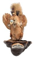 Taxidermy: The "Wolperdinger", late 20th century, a mischievous mythological hybrid creature that is