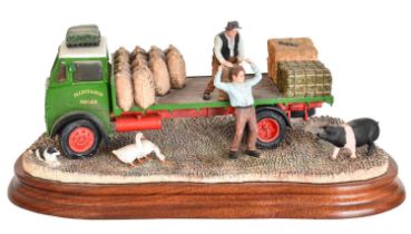 Border Fine Arts 'Afternoon Deliveries' (Lorry, Geese and Pig), model No. B1022 by Ray Ayres,
