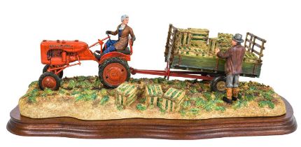 Border Fine Arts 'Cut and Crated' (Allis Chalmers Tractor), model No. B0649 by Ray Ayres, limited