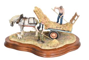Border Fine Arts 'The Haywain' (Haymaking), model No. JH73 by Anne Wall, limited edition 85/1500, on