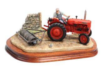 Border Fine Arts 'Turning with Care' (Nuffield Tractor), model No. B0094 by Ray Ayres, limited