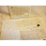 Old manuscripts and deeds, Channel Islands interest (Guernsey?)