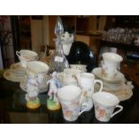 Two china tea sets and other items