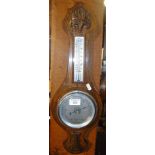 Oak cased barometer