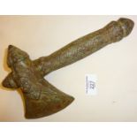 Cambodian Khmer ritual bronze axe