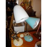 Habitat Maclamp desk lamp and another vintage lamp