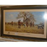 A signed David Shepherd colour print "The Masai", blind stamp, No 259/850