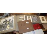 Vintage photo albums, c. 1930s - 1950s. Some military and equestrian photographs