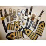 Vintage men's wrist watches including Boy London, Blakes, Time, Seiko etc. Together with some