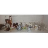 Beswick china pony, Sylvac horse and other china