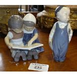 Two Royal Copenhagen children figurines