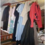 Vintage clothing including 1960's and 1970's dresses and gowns etc