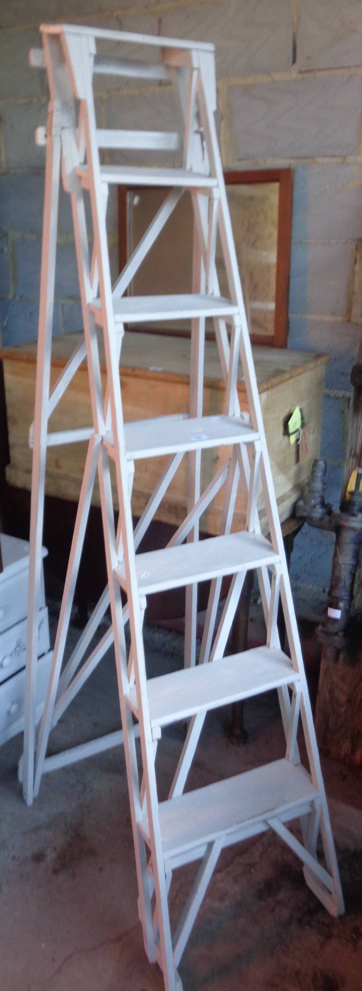 Painted pine step ladders