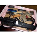 Eternal Diver's knife and sheath, pen or pocket knives, vintage Dick Tracy toy cap gun etc.