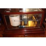 Barograph by Lennie of Edinburgh with drawer and charts