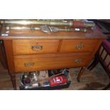 Edwardian satin walnut chest of drawers