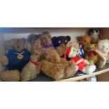 Collection of 11 assorted teddy bears