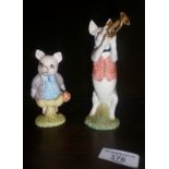 Royal Albert Beatrix Potter figurine Pigling Bland and a Beswick trumpeting pig called Matthew!